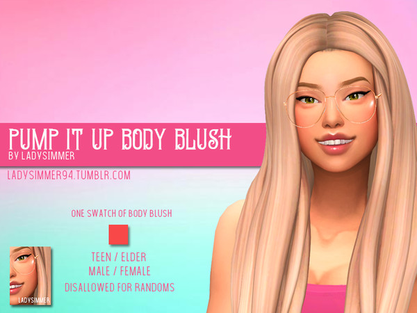 Sims 4 Pump It Up Body Blush by LadySimmer94 at TSR