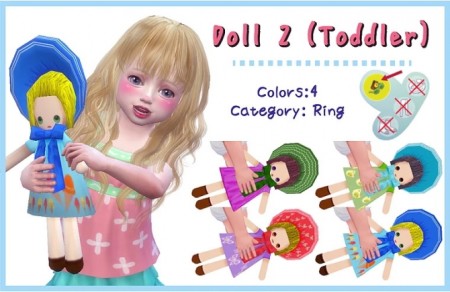 Doll for toddlers + poses at A-luckyday