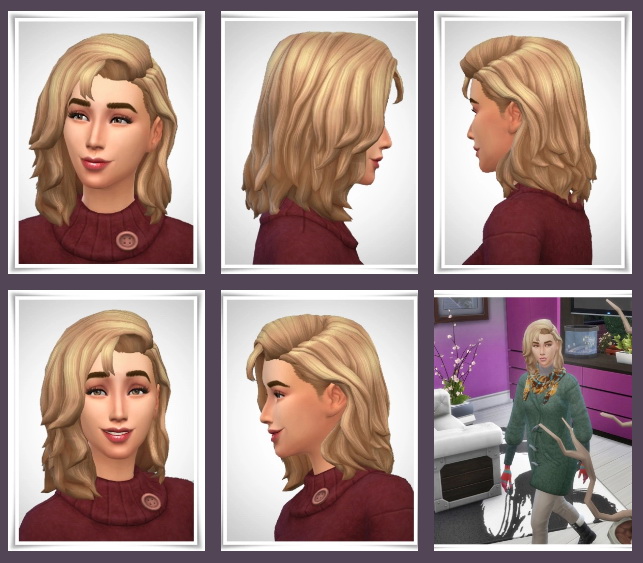 Sims 4 Kiernan Hair at Birksches Sims Blog