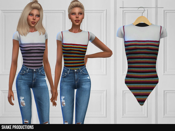 Sims 4 350 Bodysuit by ShakeProductions at TSR