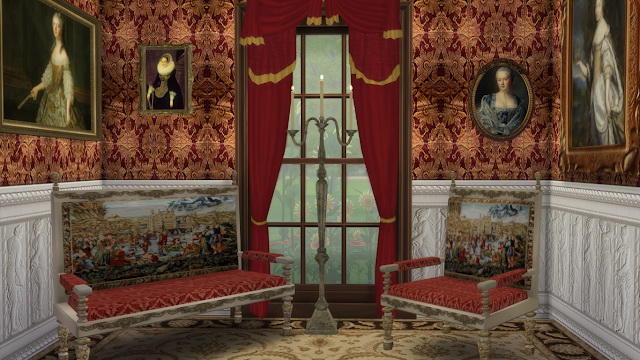 Sims 4 Louis XIII Sofa & Armchair at Regal Sims
