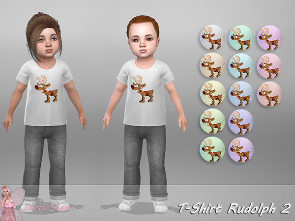 Sims 4 T Shirt Rudolph 2 by Jaru Sims at TSR