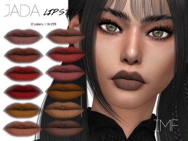 Sims 4 IMF Jada Lipstick N.229 by IzzieMcFire at TSR