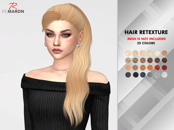 Sims 4 Gigi Hair Retexture by remaron at TSR