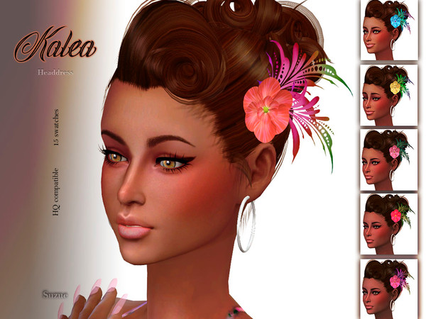 Sims 4 Kalea Headdress by Suzue at TSR