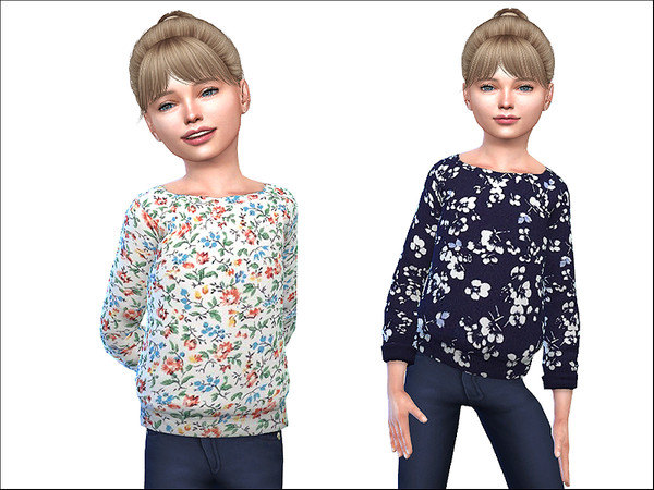 Sims 4 Sweatshirt for Girls by Little Things at TSR