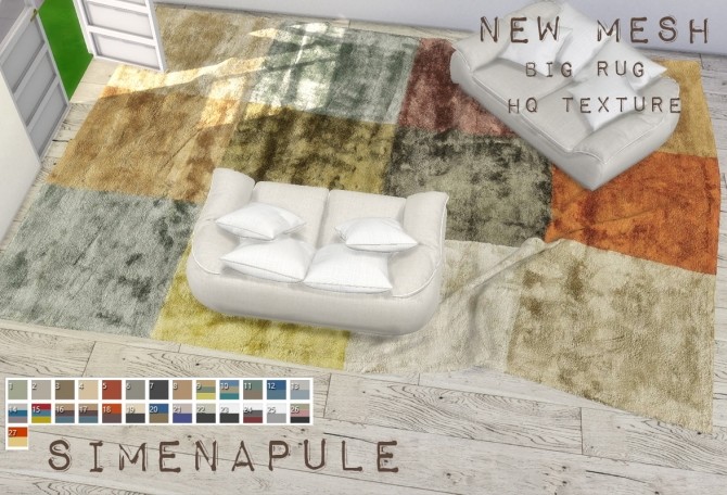 Sims 4 Kampala Rugs by Ronja at Simenapule