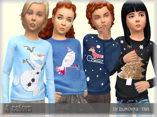 Sims 4 Christmas Sweater 3 by bukovka at TSR