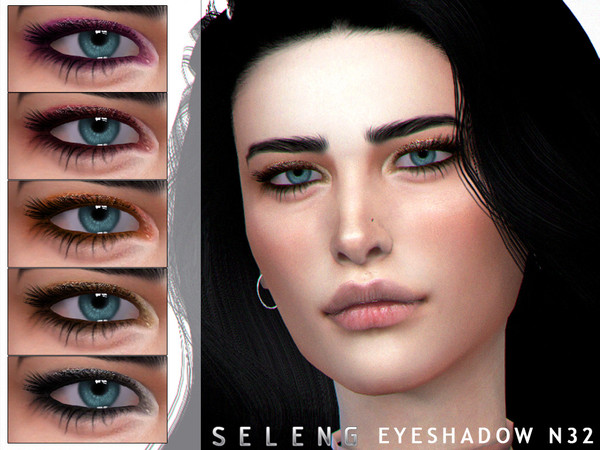 Sims 4 Eyeshadow N32 by Seleng at TSR