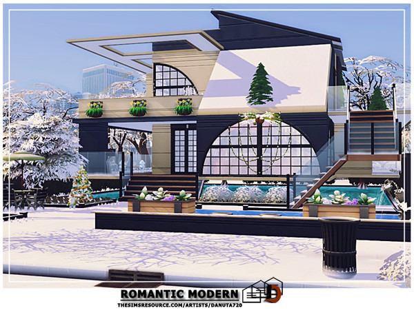 Sims 4 Romantic modern home by Danuta720 at TSR