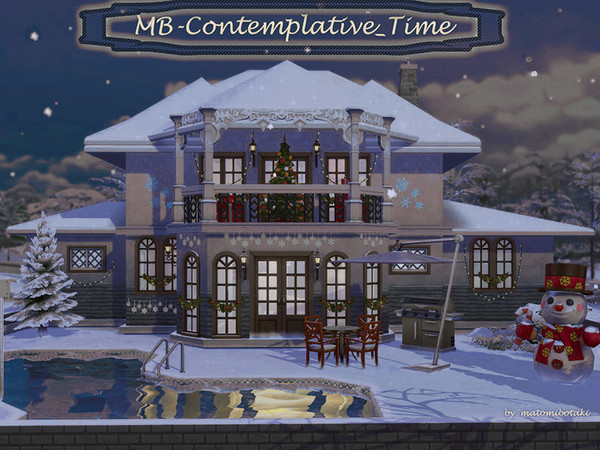 Sims 4 MB Contemplative Time house by matomibotaki at TSR