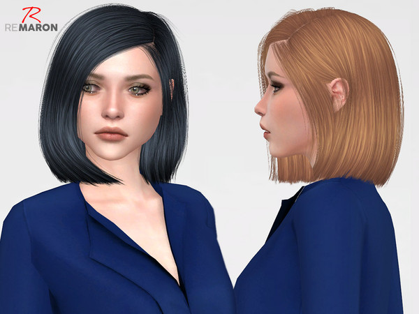 Sims 4 Azure Hair Retexture by remaron at TSR