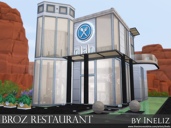 Sims 4 Broz Restaurant by Ineliz at TSR