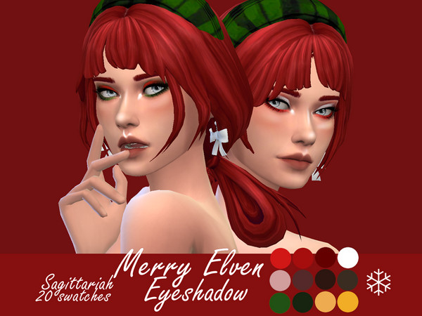 Sims 4 Merry Elven Eyeshadow by Sagittariah at TSR