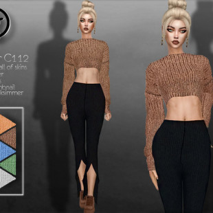 Embroidered Cropped Top by melisa inci at TSR » Sims 4 Updates