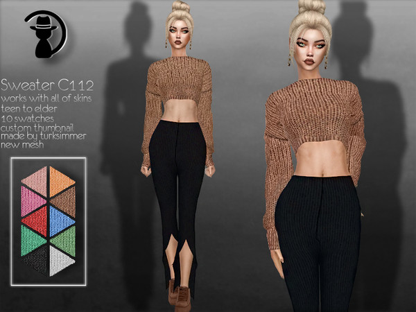 Sims 4 Sweater C112 by turksimmer at TSR