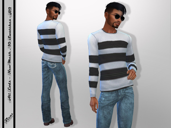 Sims 4 Mens Sweater by pizazz at TSR