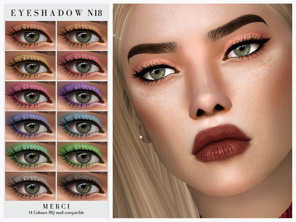 Sims 4 Merci Eyeshadow N18 by Merci at TSR