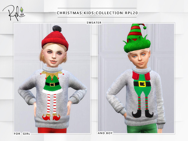 Sims 4 Christmas Kids Collection RPL20 by RobertaPLobo at TSR