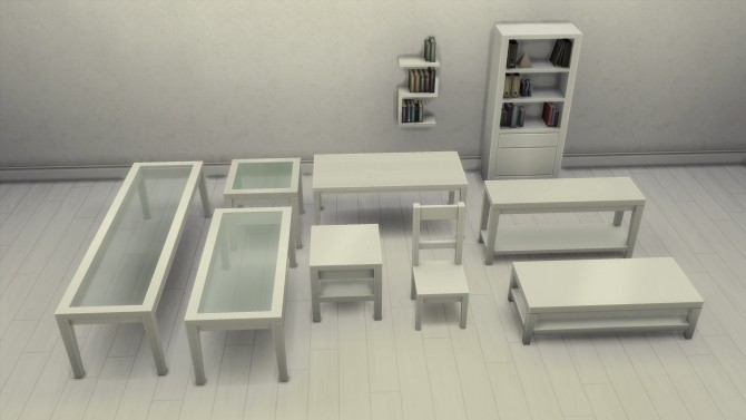 Sims 4 Tabula Rasa Living Room Matching Recolors by simsi45 at Mod The Sims