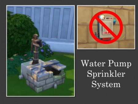Water Pump Sprinkler System by Teknikah at Mod The Sims