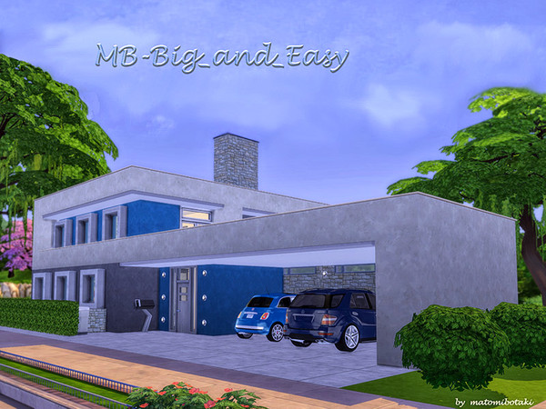 Sims 4 MB Big and Easy house by matomibotaki at TSR