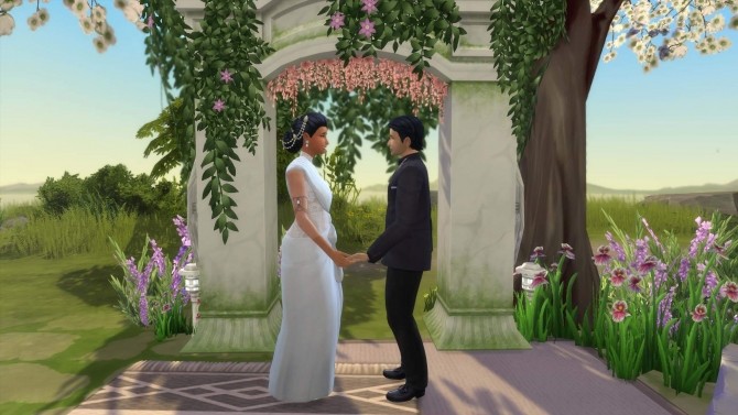 Sims 4 Bohemian Bluffs Outdoor Wedding Venue by Lahawana at Mod The Sims