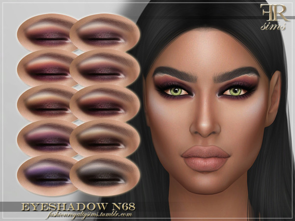 Sims 4 FRS Eyeshadow N68 by FashionRoyaltySims at TSR