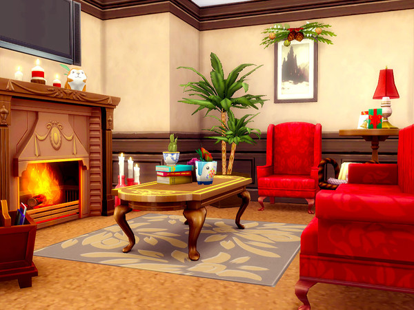 Sims 4 Tiny Christmas home by sharon337 at TSR