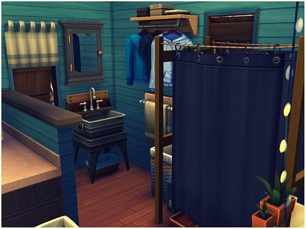 Sims 4 The Blue River small cozy house by lotsbymanal at TSR