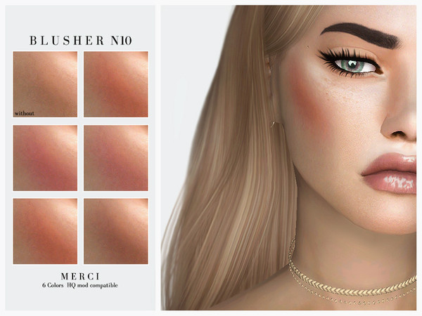 Sims 4 Blusher N10 by Merci at TSR