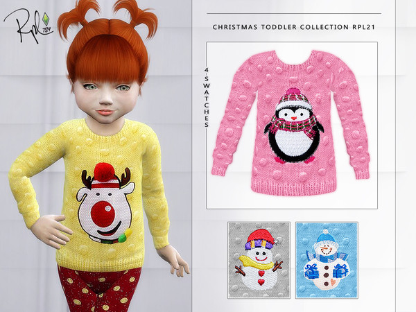 Sims 4 Christmas Toddler Collection RPL21 by RobertaPLobo at TSR