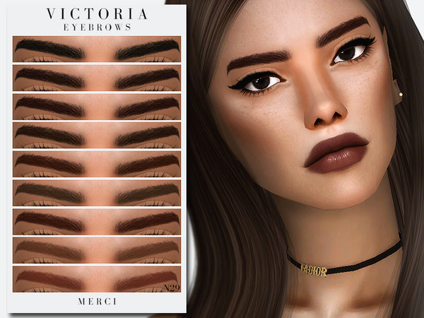 Sims 4 Victoria Eyebrows by Merci at TSR