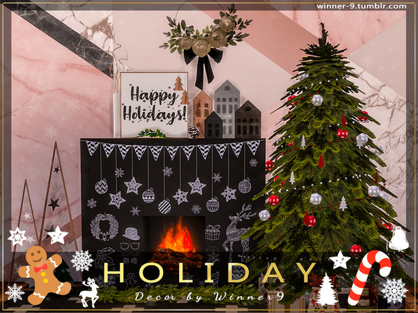 Sims 4 Holiday Decorations by Winner9 at TSR