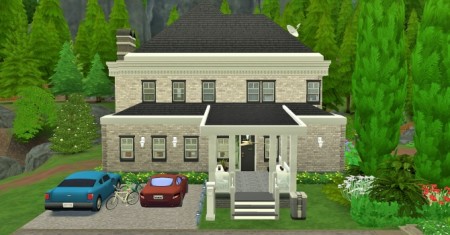Two-story home with inside pool by heikeg at Mod The Sims