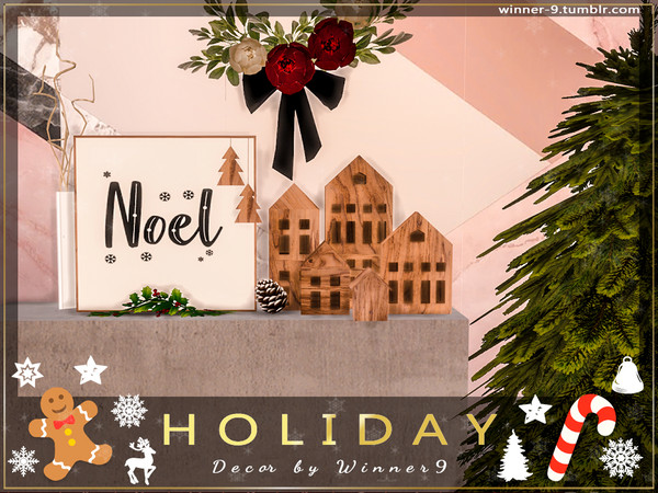 Sims 4 Holiday Decorations by Winner9 at TSR
