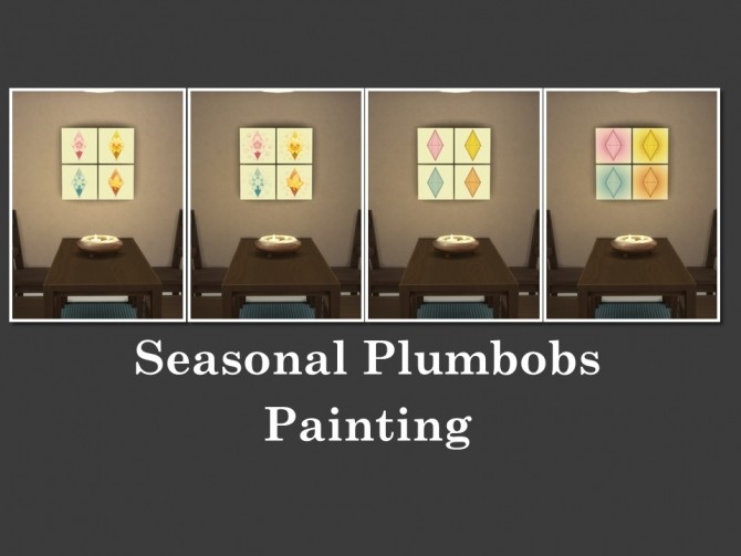 Sims 4 Seasonal Plumbobs Painting by Teknikah at Mod The Sims