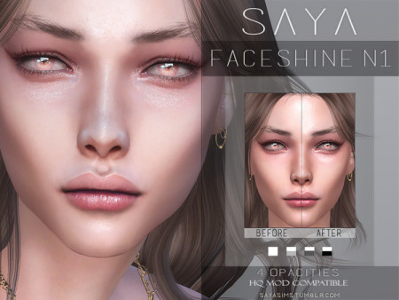Faceshine N1 by SayaSims at TSR