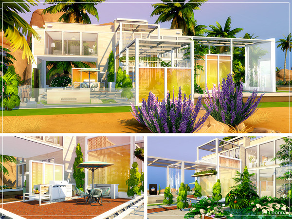 Sims 4 More Glass villa by Lhonna at TSR
