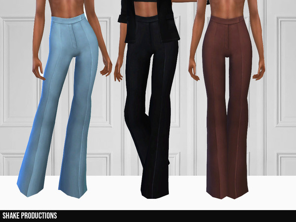 Sims 4 344 Flare Pants by ShakeProductions at TSR