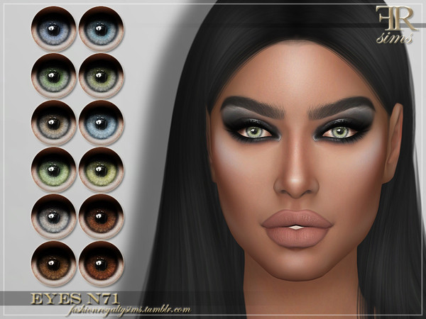 Sims 4 FRS Eyes N71 by FashionRoyaltySims at TSR