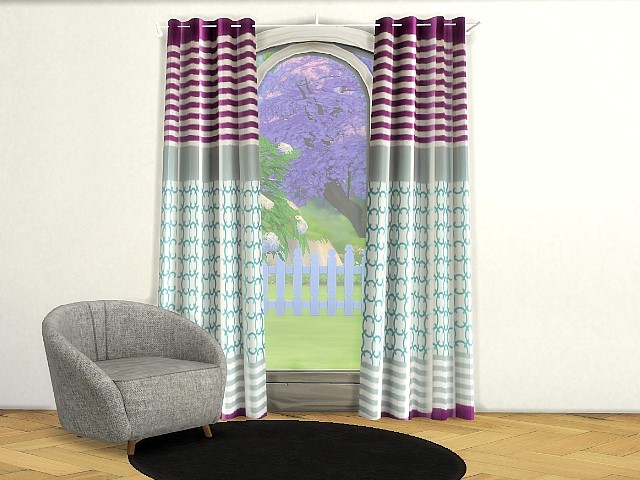 Sims 4 Curtains by Oldbox at All 4 Sims