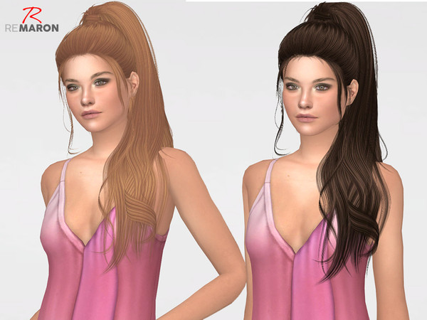 Sims 4 Aria Hair Retexture by remaron at TSR