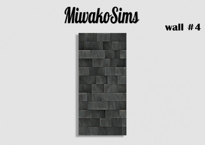 Sims 4 Collection wall #4 at MiwakoSims