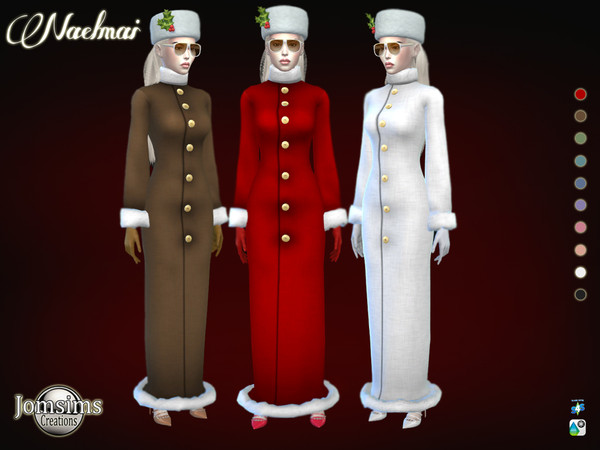 Sims 4 Naelmai coat by jomsims at TSR
