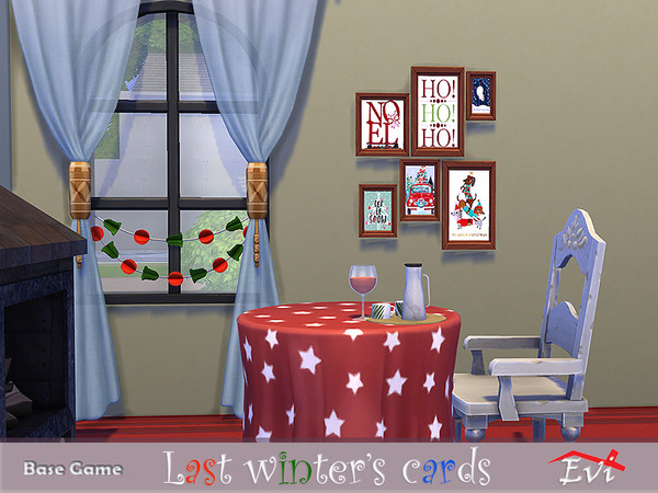 Sims 4 Last winter cards by evi at TSR