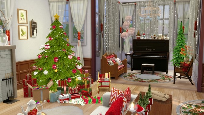 Sims 4 Holiday Rose home at Vicky SweetBunny