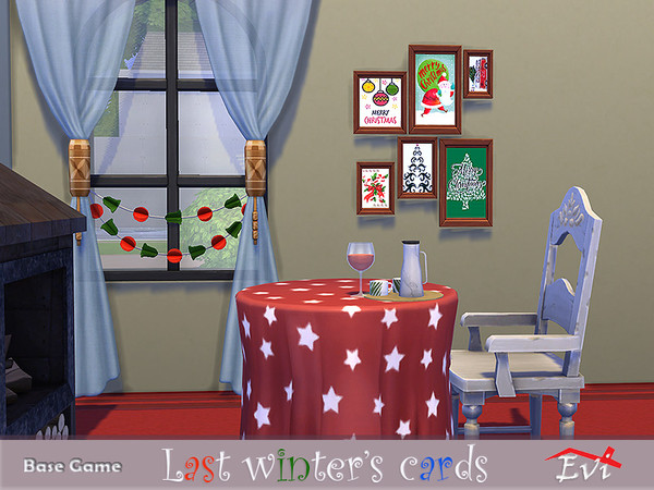 Sims 4 Last winter cards by evi at TSR