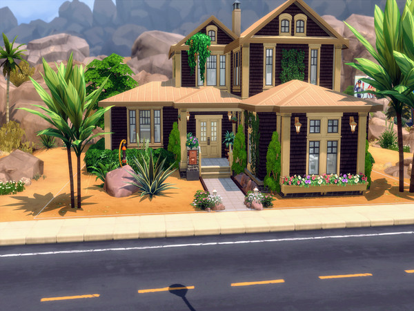 Sims 4 Gold Sands family home by LJaneP6 at TSR