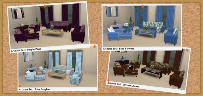 Sims 4 Arizona Living Set at Sims4Sue